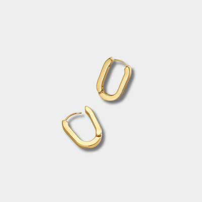 Alina – Elegante geometriske cirkel øreringe